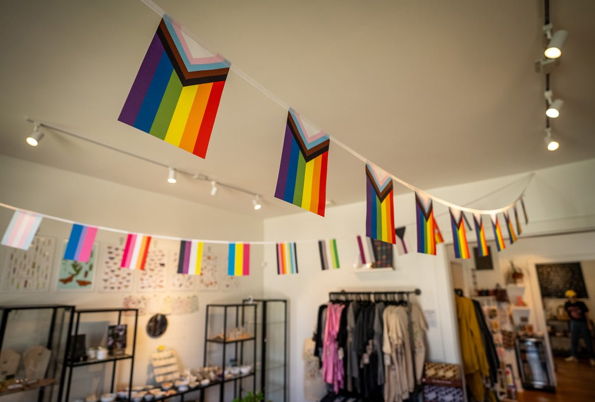 Progress Pride Flag Bunting Bunting La Vie Bien Progress Pride Flag Bunting