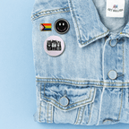 Progress Pride Flag Pin | LGBTQ Rainbow Flag Gold and Enamel Pin Brooch Jewelry La Vie Bien Progress Pride Flag Pin | LGBTQ Rainbow Flag Gold and Enamel Pin Brooch