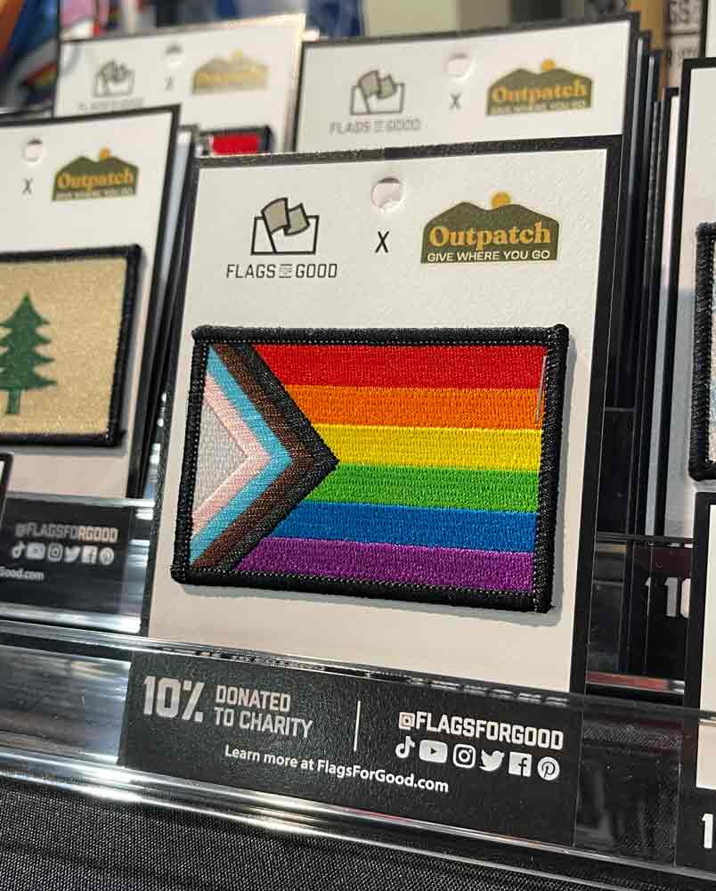 Progress Pride Flag Stick-On Patch Patch La Vie Bien Progress Pride Flag Stick-On Patch
