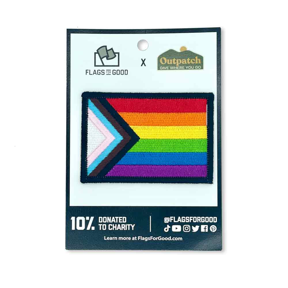 Progress Pride Flag Stick-On Patch Patch La Vie Bien Progress Pride Flag Stick-On Patch