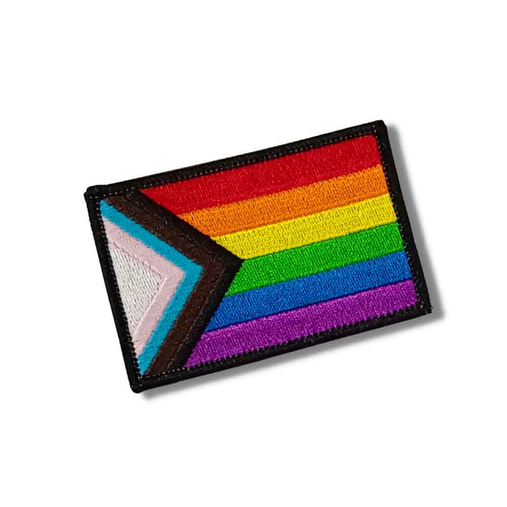 Progress Pride Flag Stick-On Patch Patch La Vie Bien Progress Pride Flag Stick-On Patch