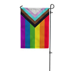 Progress Pride Garden Flag Garden Flag La Vie Bien Progress Pride Garden Flag