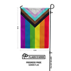 Progress Pride Garden Flag Garden Flag La Vie Bien Progress Pride Garden Flag