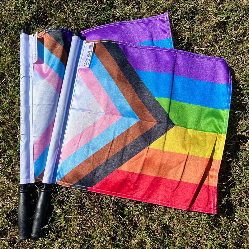 Progress Referee Flags - Set of 2 Flags - Poles Not Included Flags & Windsocks La Vie Bien Progress Referee Flags - Set of 2 Flags - Poles Not Included