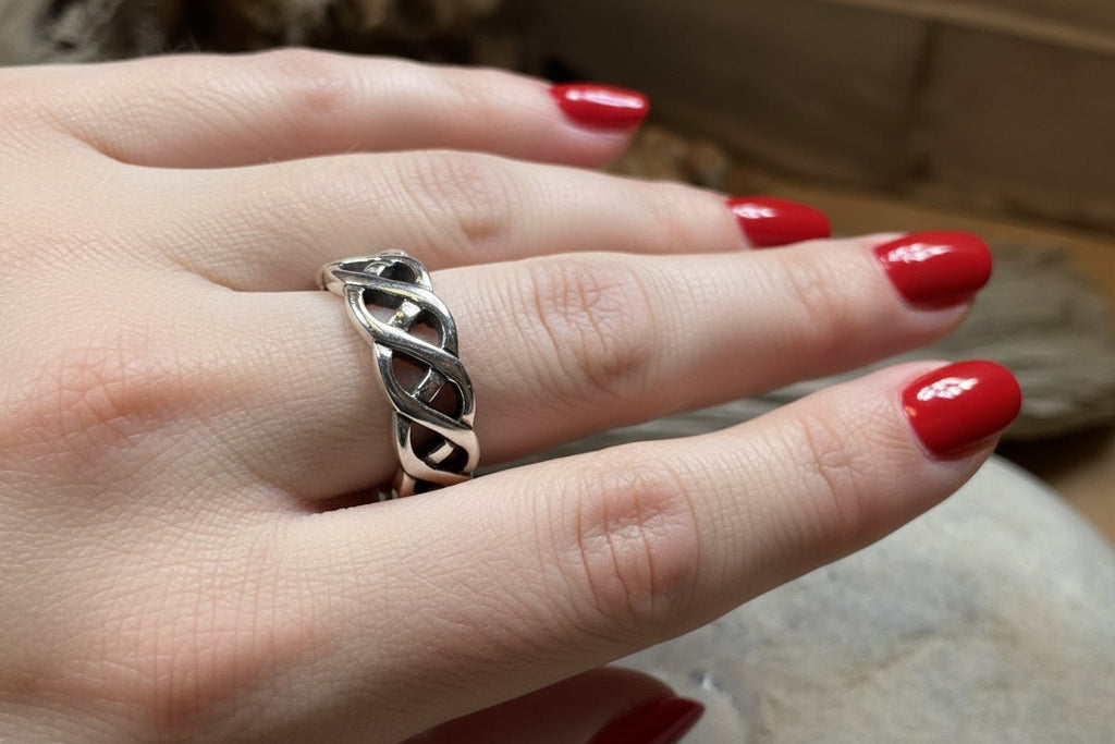 Promise Celtic Knot Ring in Sterling Silver Ring La Vie Bien Promise Celtic Knot Ring in Sterling Silver