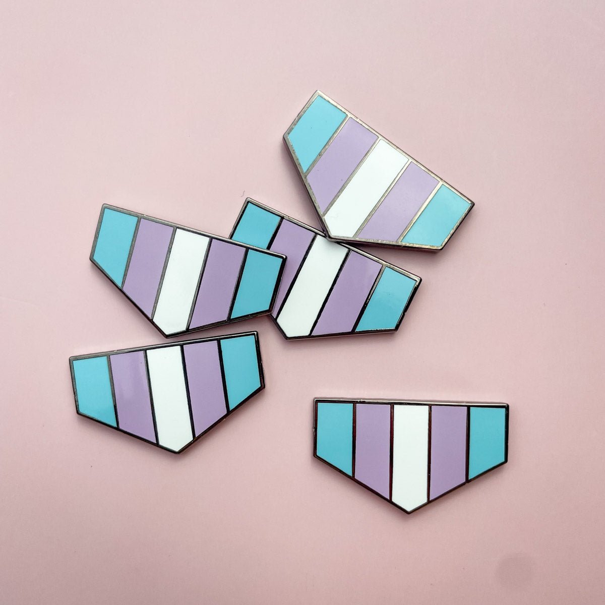 Pronoun + Flag Magnet Pin Badges (Bottom Flags Only) Enamel Pin La Vie Bien Pronoun + Flag Magnet Pin Badges (Bottom Flags Only)