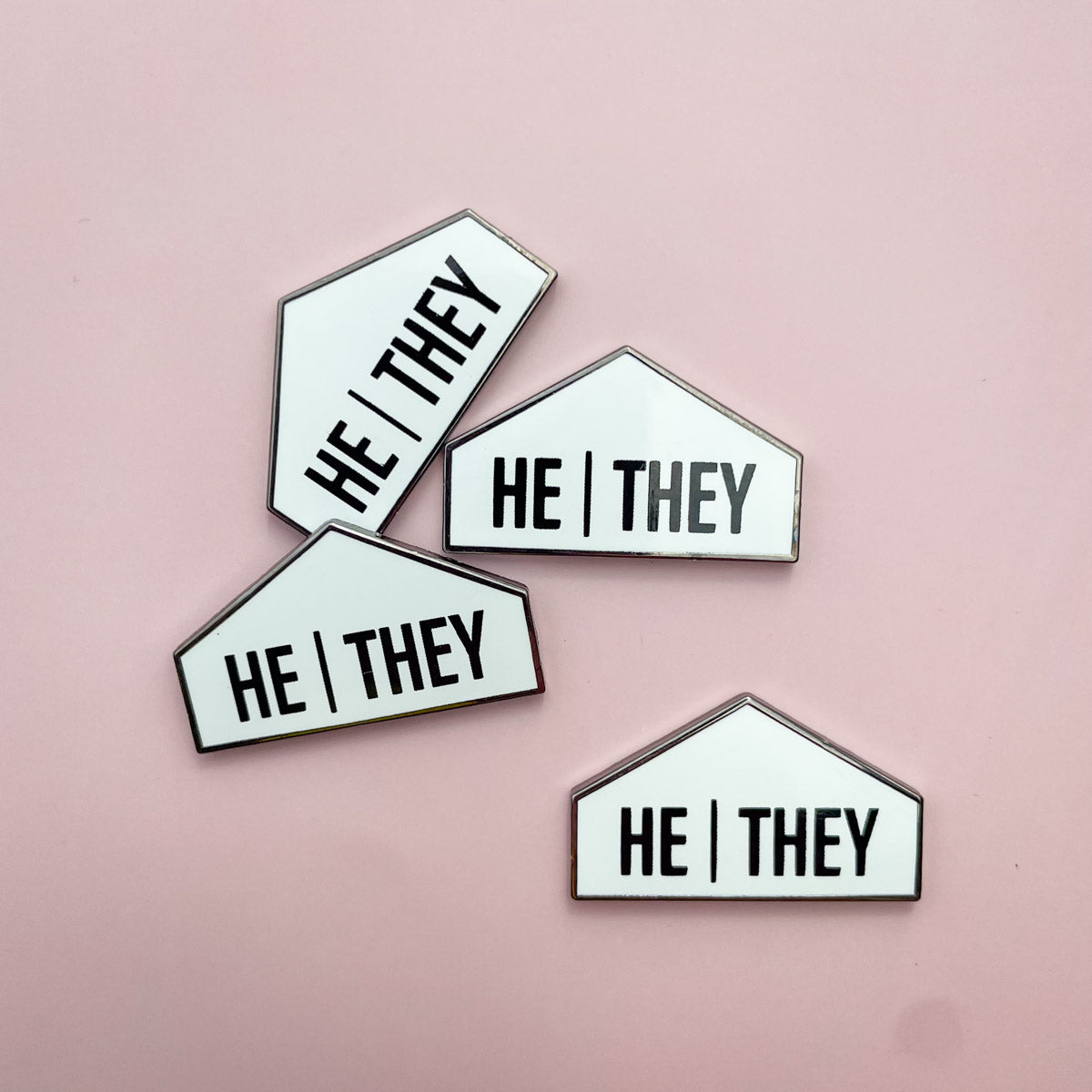 Pronoun + Flag Magnet Pin Badges (Top Pronouns Only) Enamel Pin La Vie Bien Pronoun + Flag Magnet Pin Badges (Top Pronouns Only)
