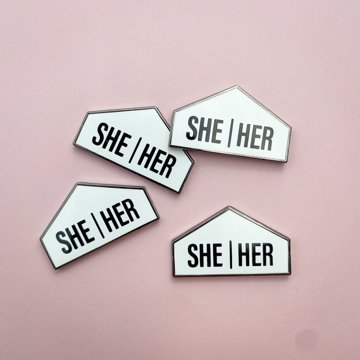 Pronoun + Flag Magnet Pin Badges (Top Pronouns Only) Enamel Pin La Vie Bien Pronoun + Flag Magnet Pin Badges (Top Pronouns Only)