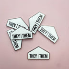 Pronoun + Flag Magnet Pin Badges (Top Pronouns Only) Enamel Pin La Vie Bien Pronoun + Flag Magnet Pin Badges (Top Pronouns Only)