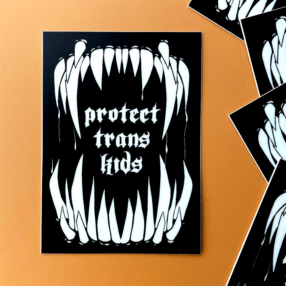 Protect Trans Kids Sticker Sticker La Vie Bien Protect Trans Kids Sticker