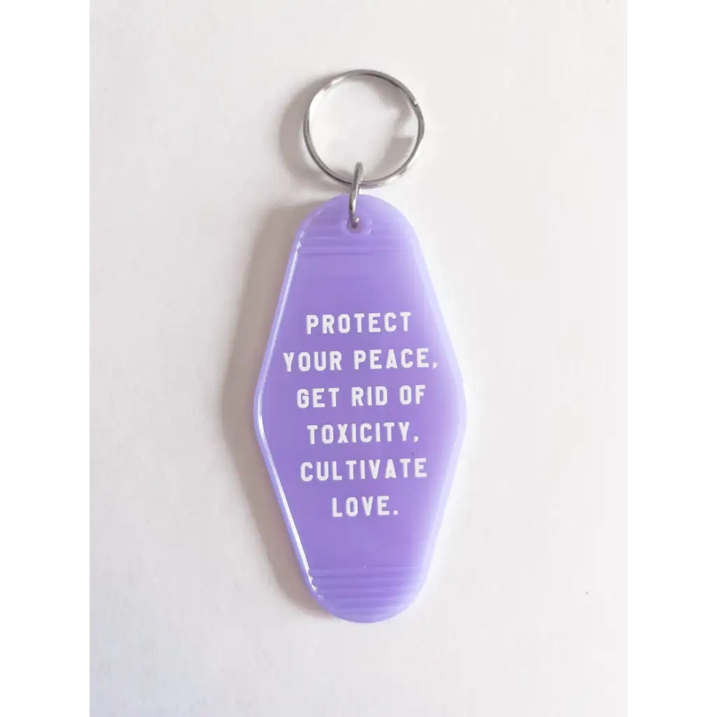 Protect your Peace Acrylic Retro Motel Keychain