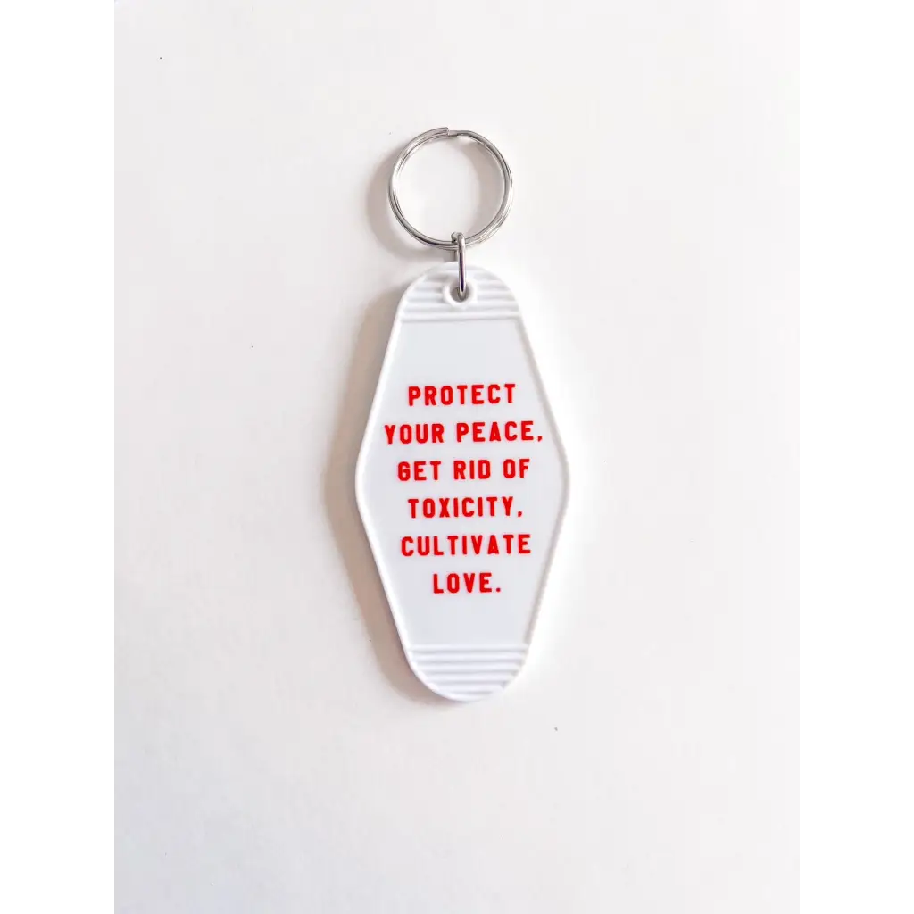 Protect your Peace Acrylic Retro Motel Keychain