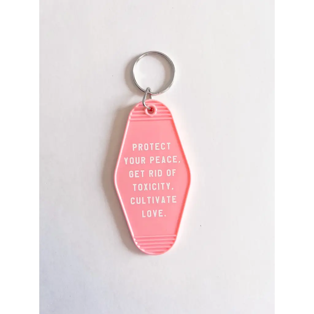 Protect your Peace Acrylic Retro Motel Keychain