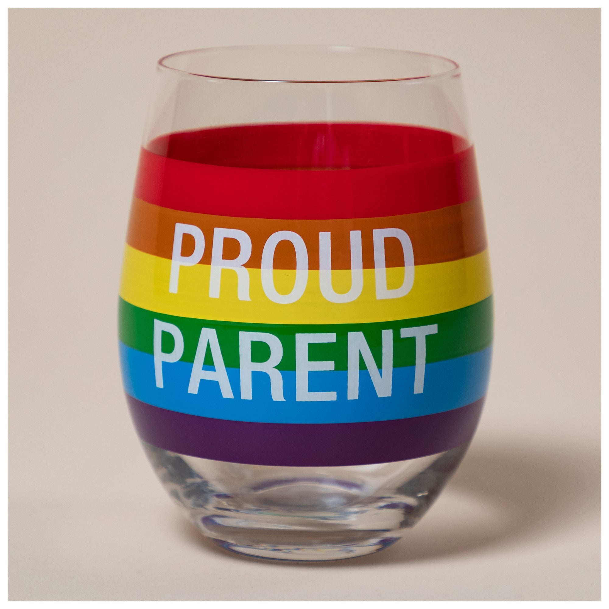 Proud Parent Stemless Wine Glass Mugs & Other Drinkware La Vie Bien Proud Parent Stemless Wine Glass