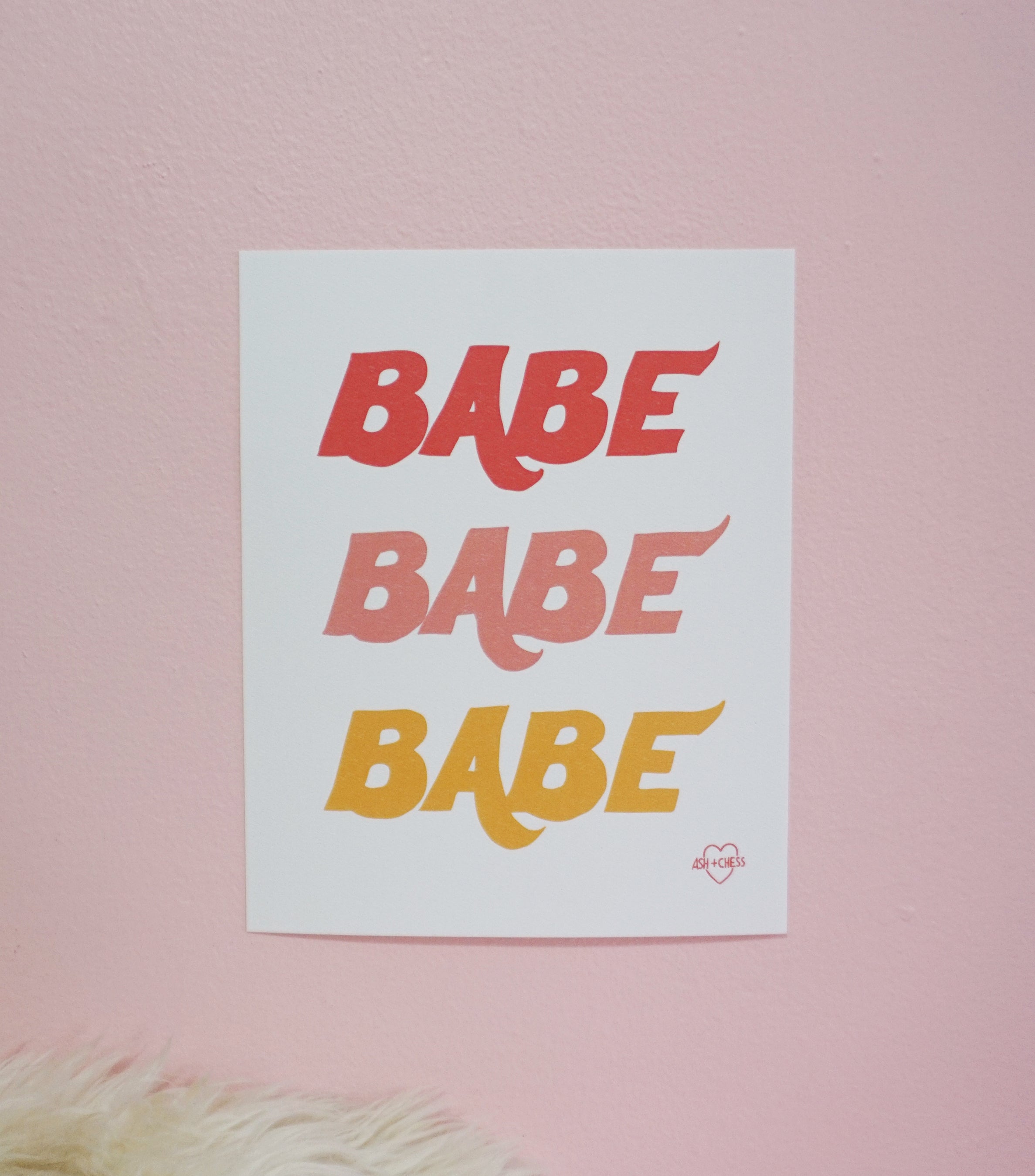 8x10 Babe Art Print