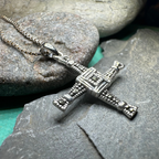 Marcasite Irish Saint Brigid's Cross Necklace