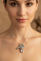 Regal Owl Necklace in Sterling Silver