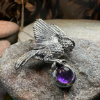 Regal Owl Necklace in Sterling Silver