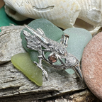 Rona Raven Necklace in Sterling Silver