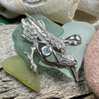 Rona Raven Necklace in Sterling Silver