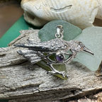 Rona Raven Necklace in Sterling Silver