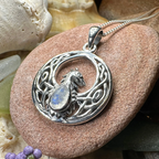 Celtic Rising Phoenix Necklace in Sterling Silver
