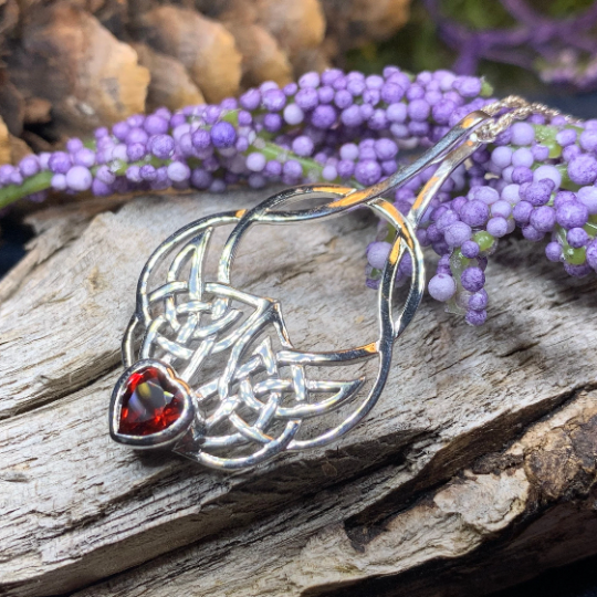Endless Love Celtic Knot Necklace in Sterling Silver