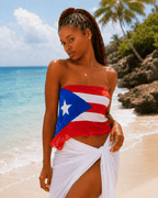 Puerto Rico Flag Bandana All-Over Print Bandana La Vie Bien Puerto Rico Flag Bandana