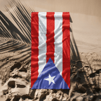 Puerto Rico Flag Beach Towel Beach Towel (Generic Brand) La Vie Bien Puerto Rico Flag Beach Towel