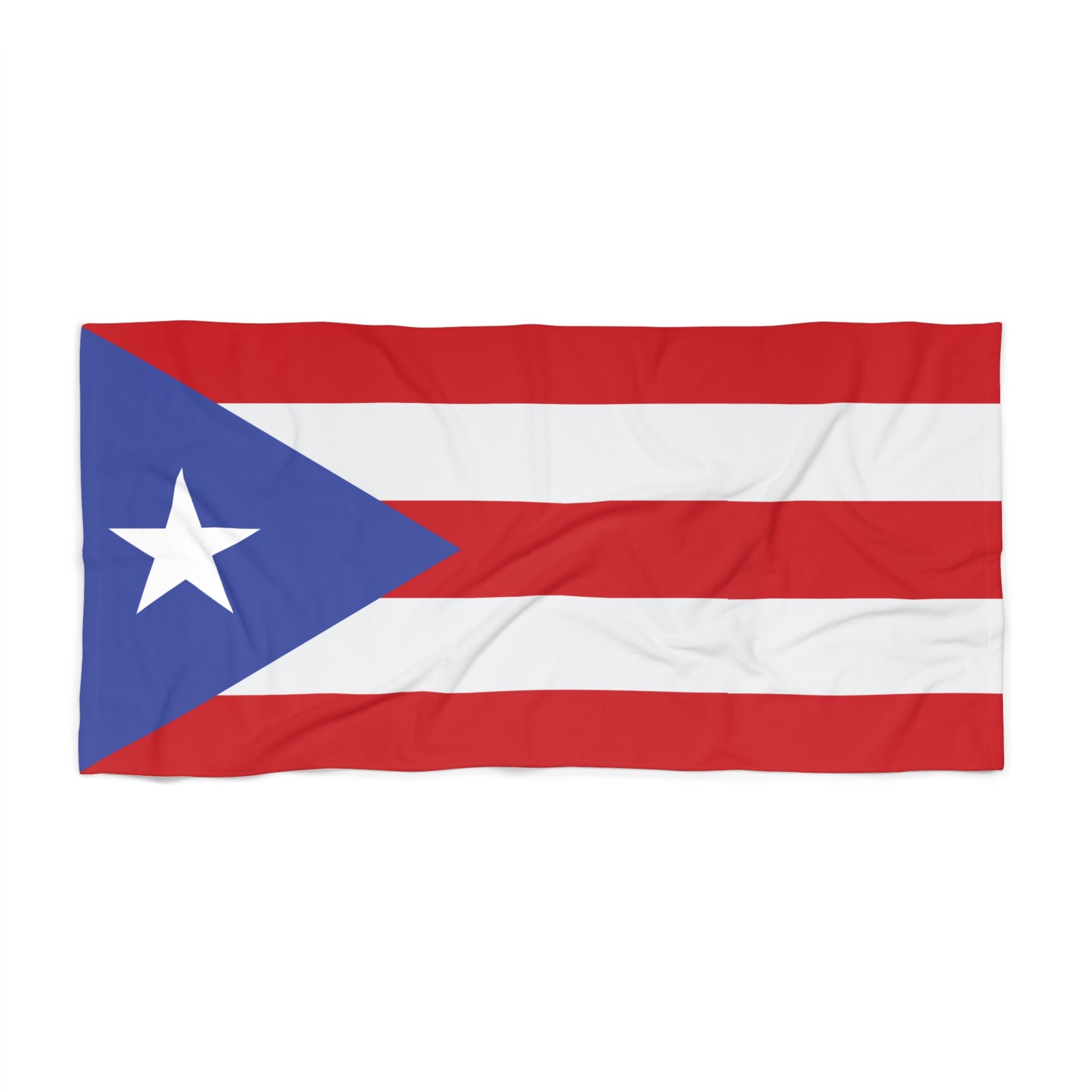 Puerto Rico Flag Beach Towel Beach Towel (Generic Brand) La Vie Bien Puerto Rico Flag Beach Towel