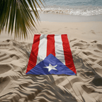 Puerto Rico Flag Beach Towel Beach Towel (Generic Brand) La Vie Bien Puerto Rico Flag Beach Towel