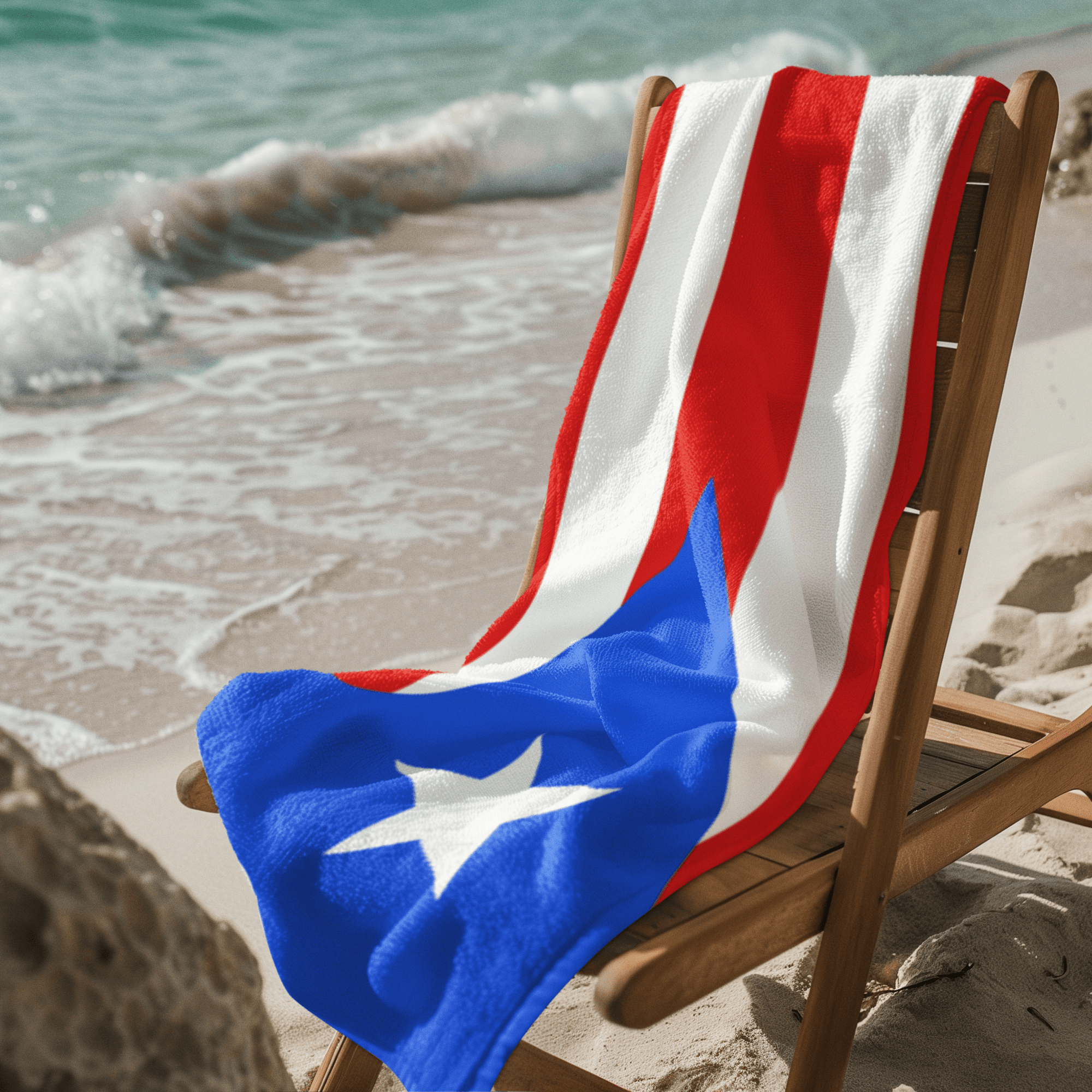 Puerto Rico Flag Beach Towel | Quality & Long Lasting - 2 Sizes | Boricua Pride | Gift for Puerto Ricans Home Decor La Vie Bien Puerto Rico Flag Beach Towel | Quality & Long Lasting - 2 Sizes | Boricua Pride | Gift for Puerto Ricans