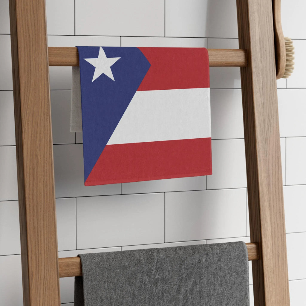 Puerto Rico Flag Rally Towel Rally Towel La Vie Bien Puerto Rico Flag Rally Towel
