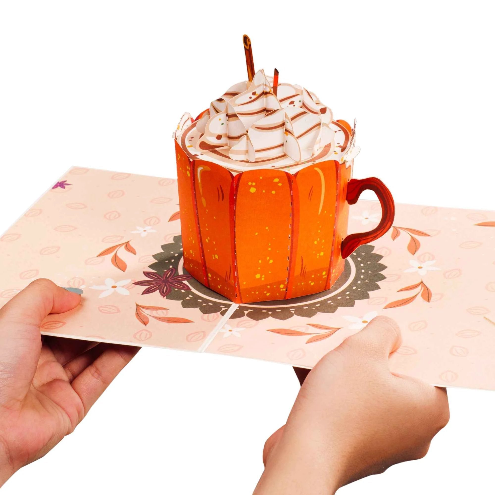 Pumpkin Latte Frndly Pop Up Card by Paper Love
