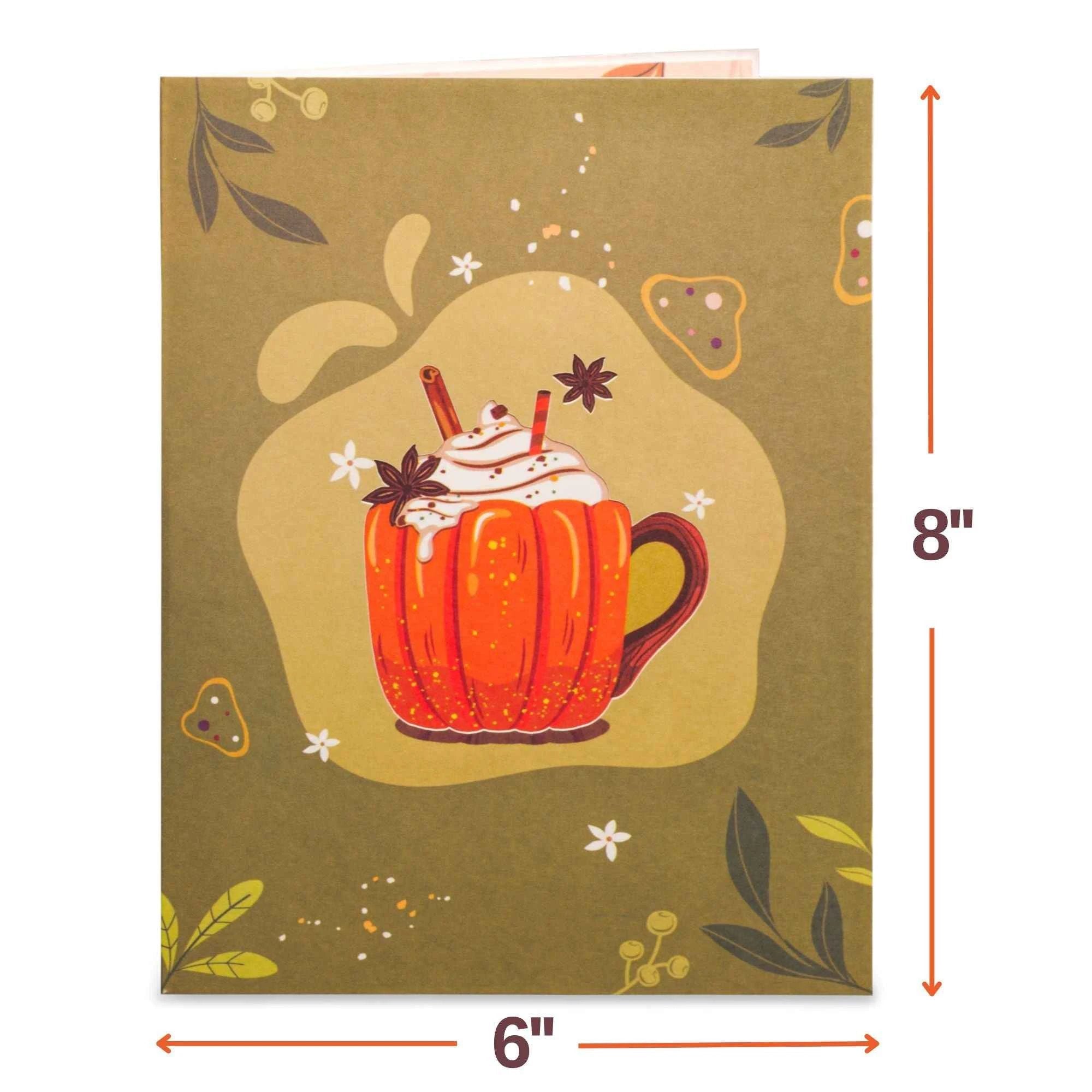 Pumpkin Latte Frndly Pop Up Card by Paper Love