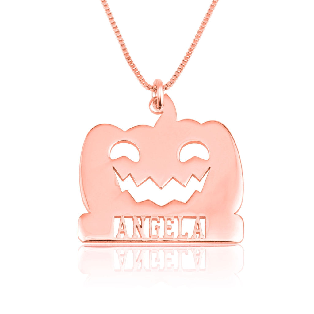 Pumpkin Necklace With Name