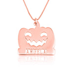 Pumpkin Necklace With Name