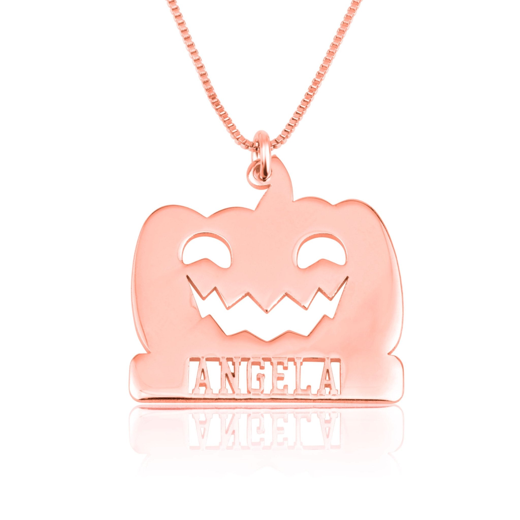 Pumpkin Necklace With Name