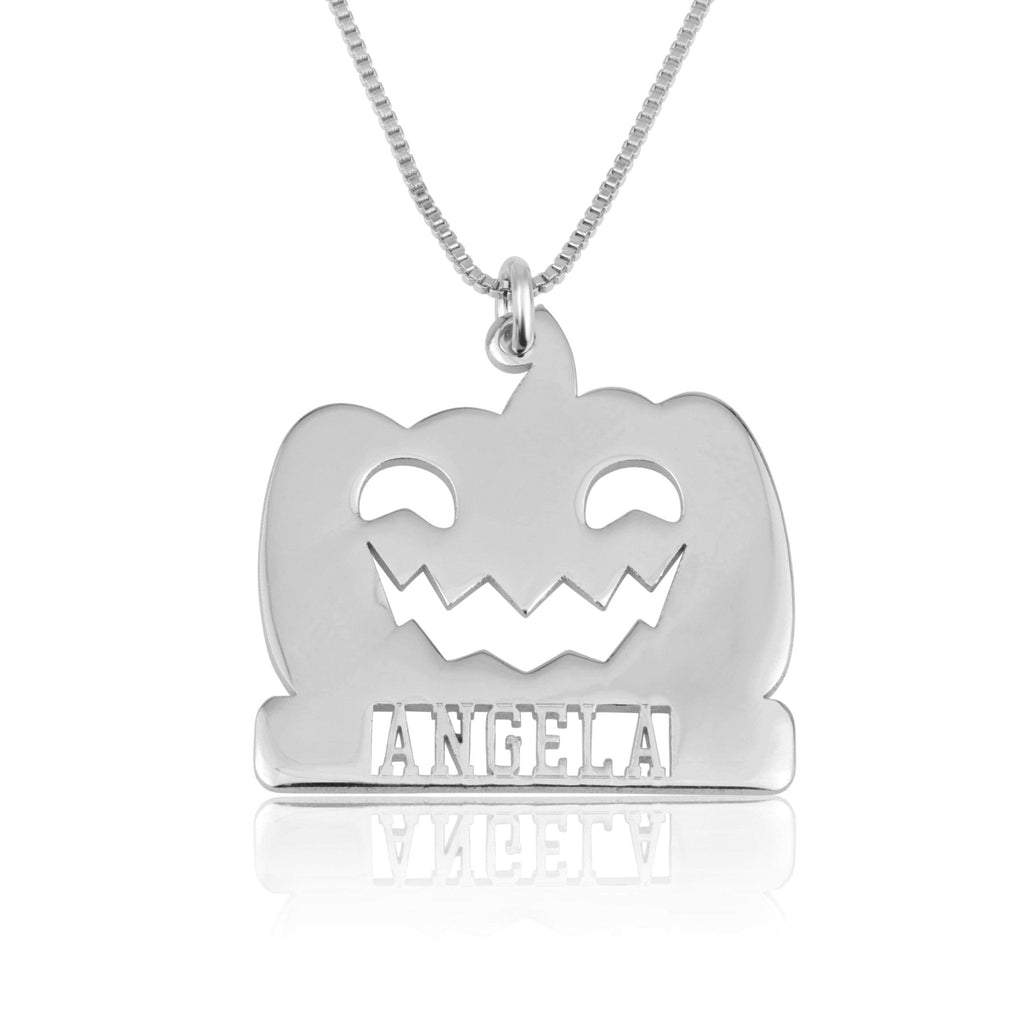 Pumpkin Necklace With Name La Vie Bien Pumpkin Necklace With Name