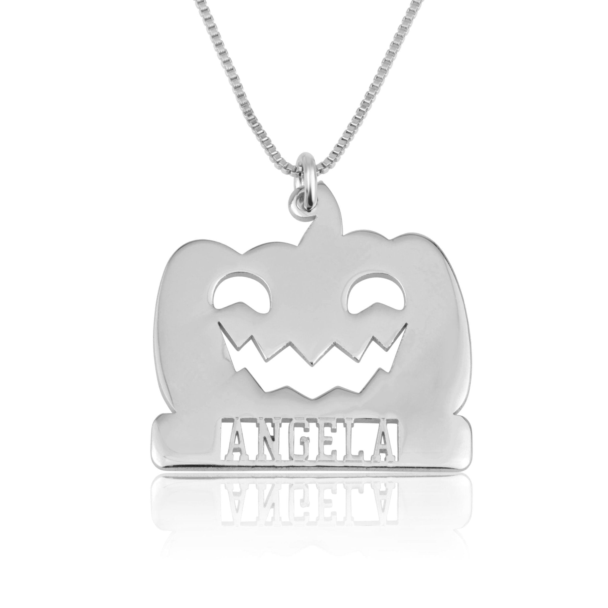 Pumpkin Necklace With Name La Vie Bien Pumpkin Necklace With Name