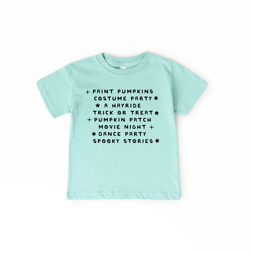 Pumpkin Spooky Stories tee - toddler and youth sizes, Halloween collection by Benny and Ray Apparel