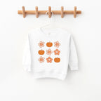 Pumpkins and Flowers toddler and youth Sweatshirt, Fall collection by Benny and Ray Apparel
