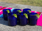 Pure Cobalt Tumbler Glasses - Set of 6 (10 oz each) by Dos Sueños