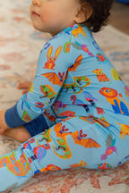 Purple Alebrije Bamboo Pajamas La Vie Bien Purple Alebrije Bamboo Pajamas