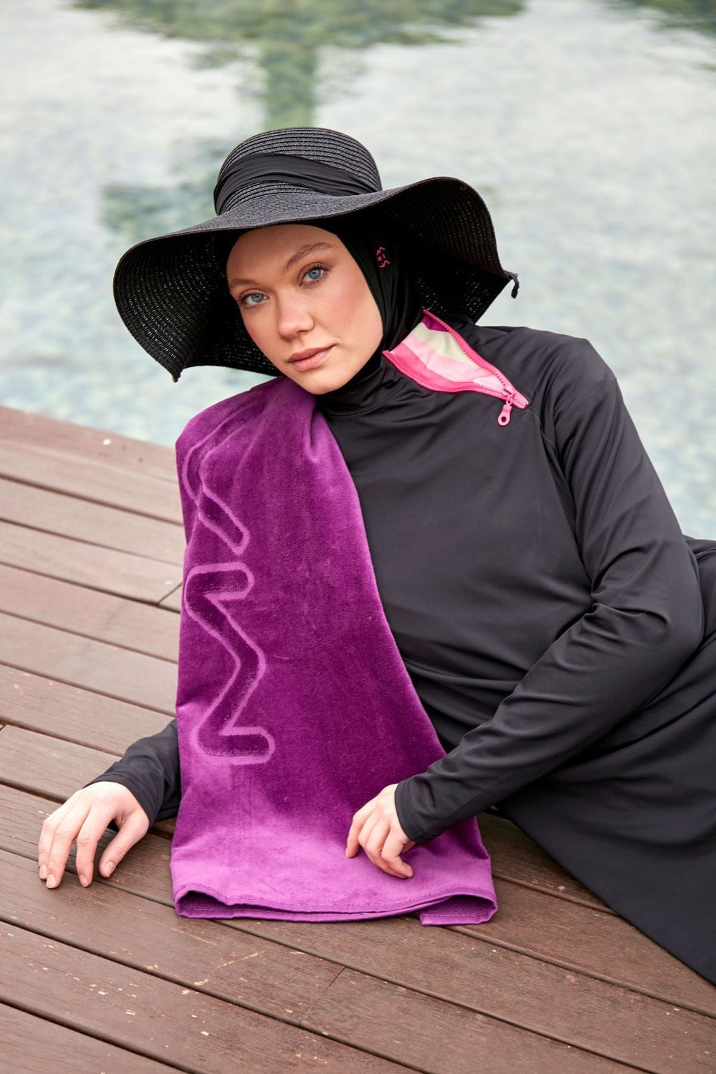 Purple Beach Towel PH23-18034 Plaj Havlu La Vie Bien Purple Beach Towel PH23-18034