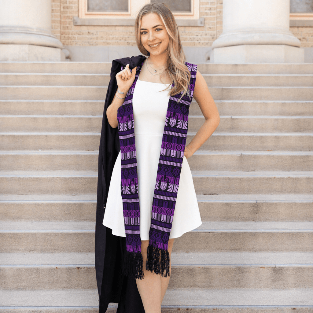Purple Brocaded Stole Religious La Vie Bien Purple Brocaded Stole