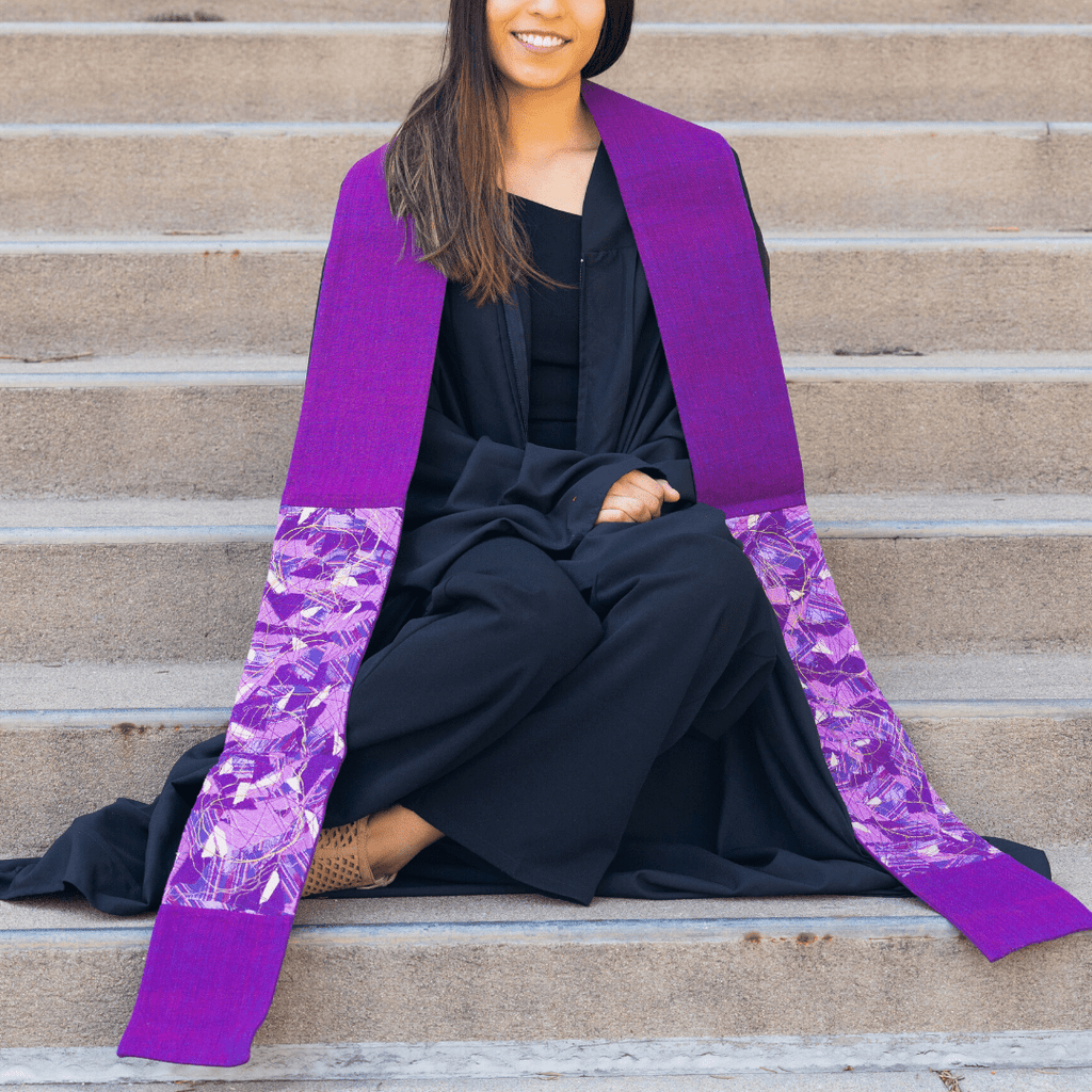 Purple Contemporary Clergy Stole Religious La Vie Bien Purple Contemporary Clergy Stole