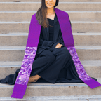 Purple Contemporary Clergy Stole Religious La Vie Bien Purple Contemporary Clergy Stole