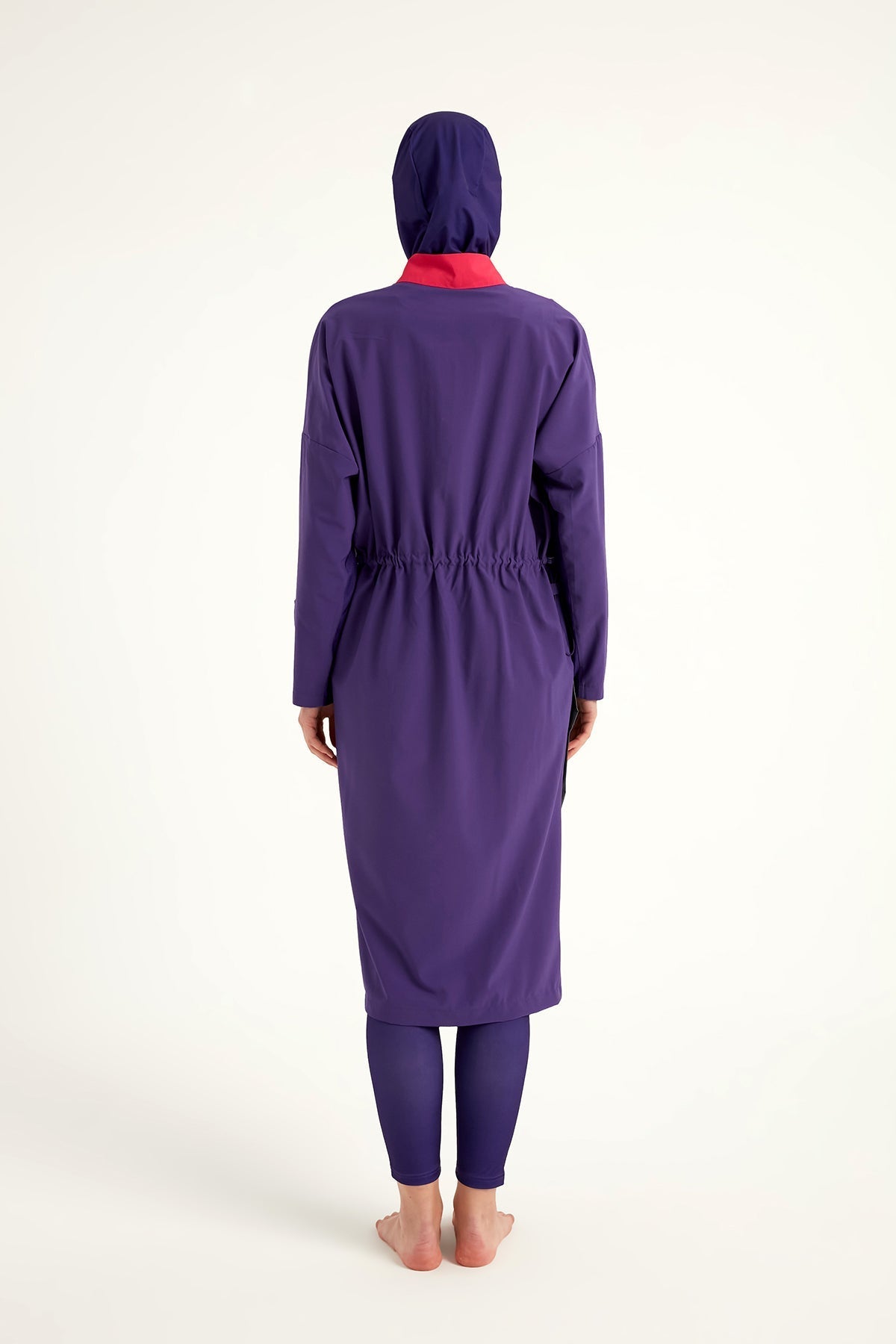Purple Full Coverage Modest Swimwear Burkini Set M2527-2 Covered Burkini Swimwear La Vie Bien Purple Full Coverage Modest Swimwear Burkini Set M2527-2