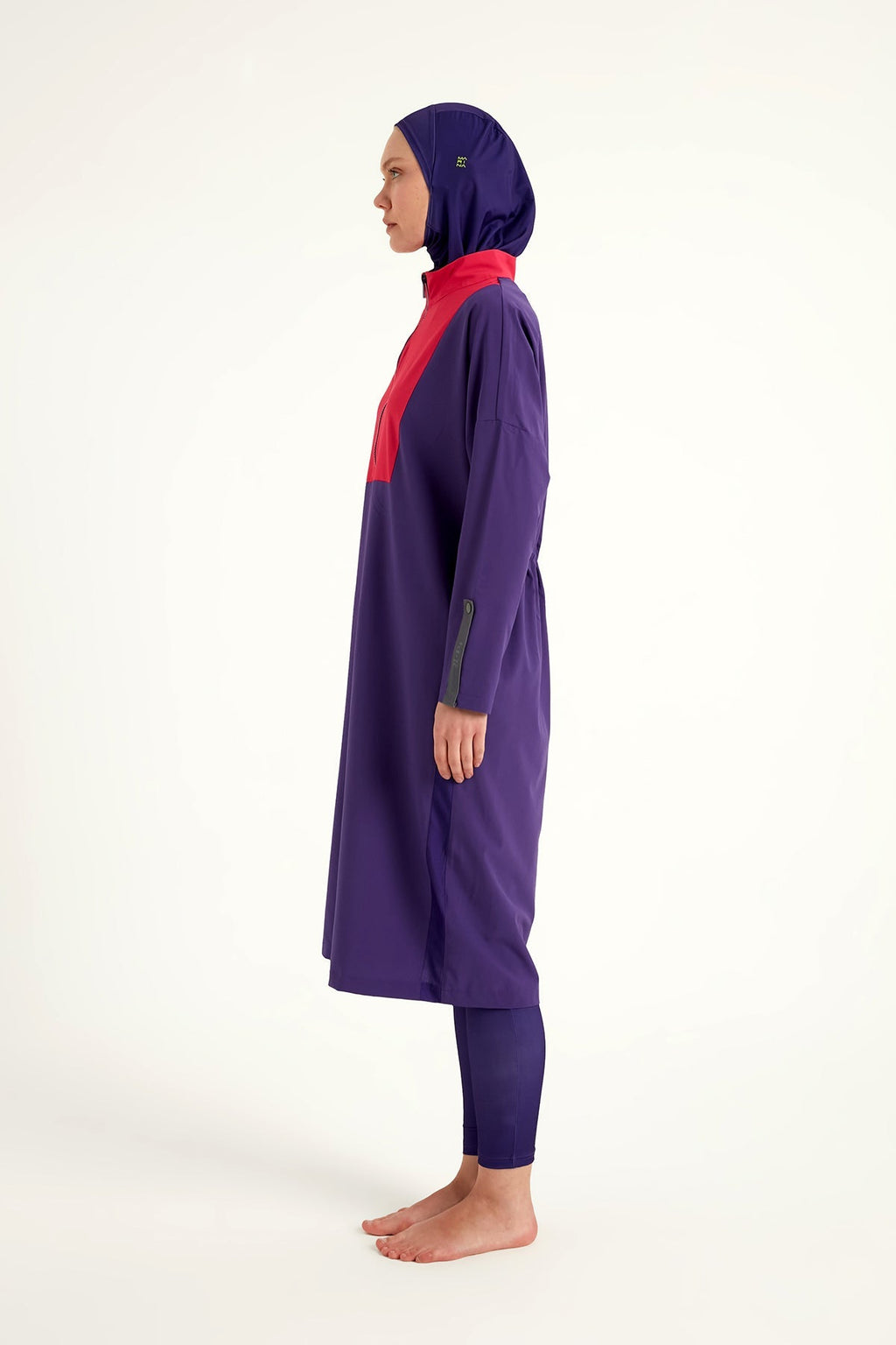 Purple Full Coverage Modest Swimwear Burkini Set M2527-2 Covered Burkini Swimwear La Vie Bien Purple Full Coverage Modest Swimwear Burkini Set M2527-2
